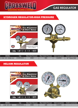 HYDROGEN AND HELIUM REGULATOR