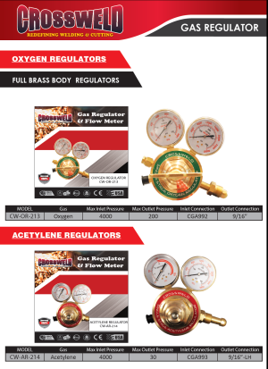 OXYGEN & ACETYLENE REGULATORS